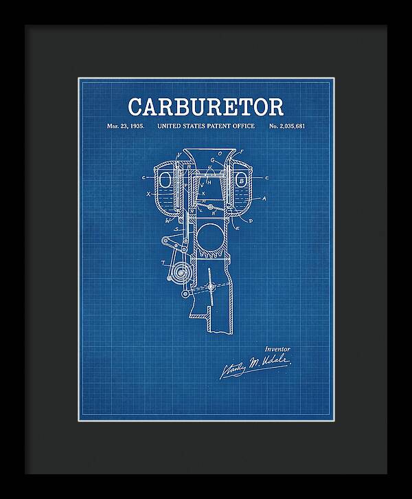 Carburetor Blueprint Patent Us2035681a