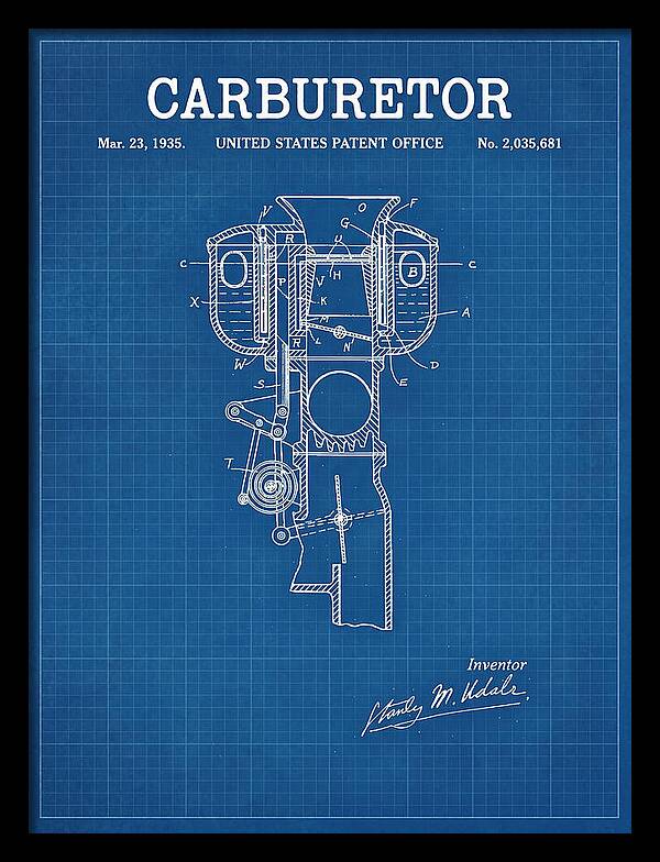 Carburetor Blueprint Patent Us2035681a