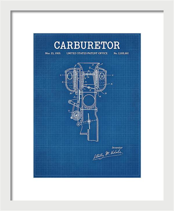 Carburetor Blueprint Patent Us2035681a