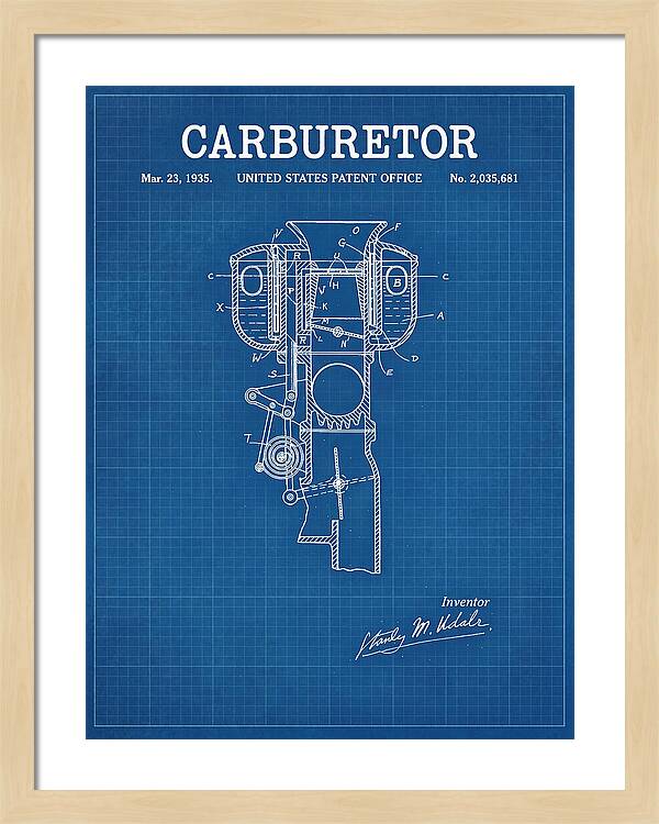 Carburetor Blueprint Patent Us2035681a