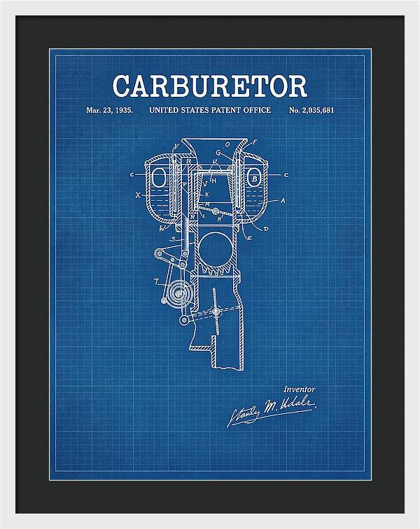 Carburetor Blueprint Patent Us2035681a