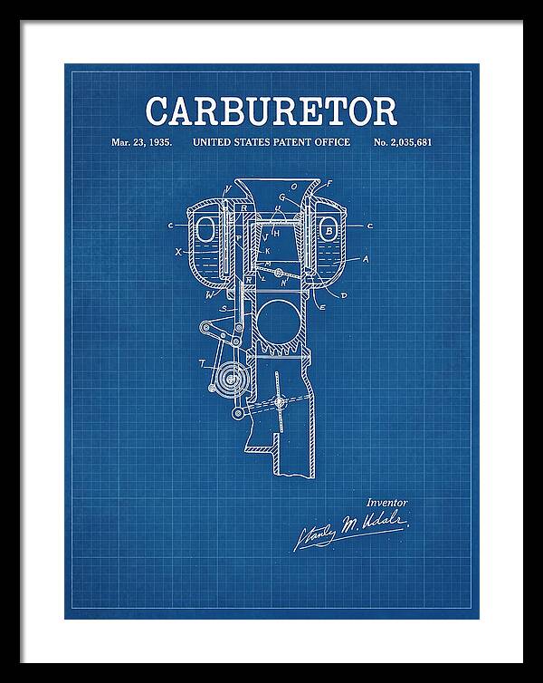 Carburetor Blueprint Patent Us2035681a
