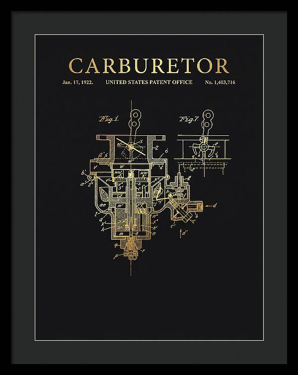 Carburetor Gold Patent Us1403716a