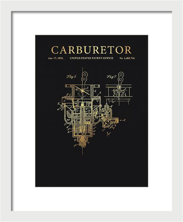 Carburetor Gold Patent Us1403716a