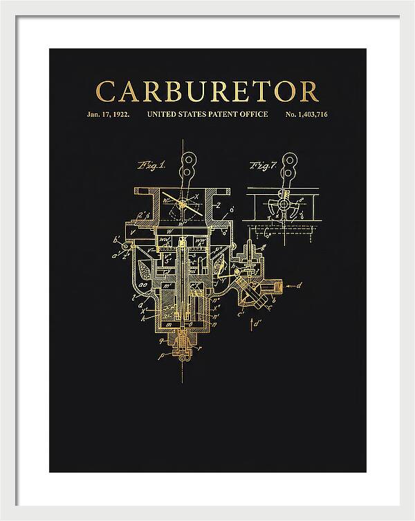 Carburetor Gold Patent Us1403716a