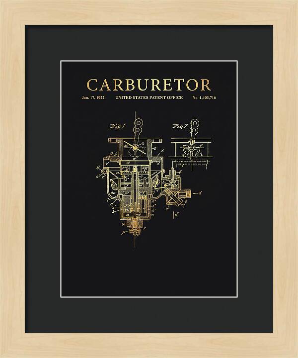 Carburetor Gold Patent Us1403716a