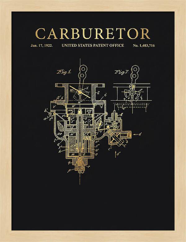 Carburetor Gold Patent Us1403716a