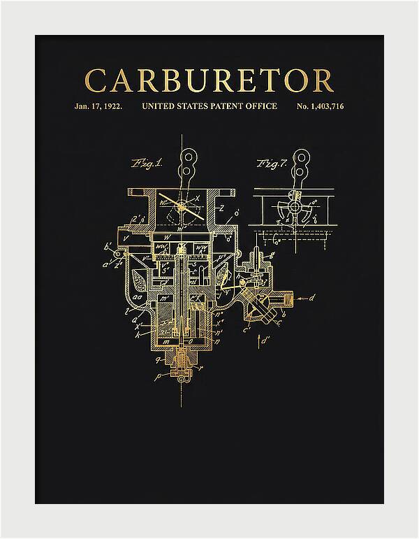 Carburetor Gold Patent Us1403716a