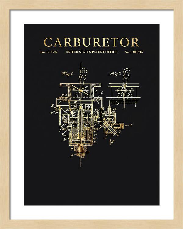 Carburetor Gold Patent Us1403716a