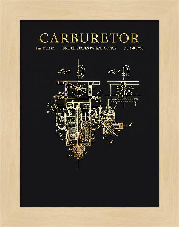 Carburetor Gold Patent Us1403716a