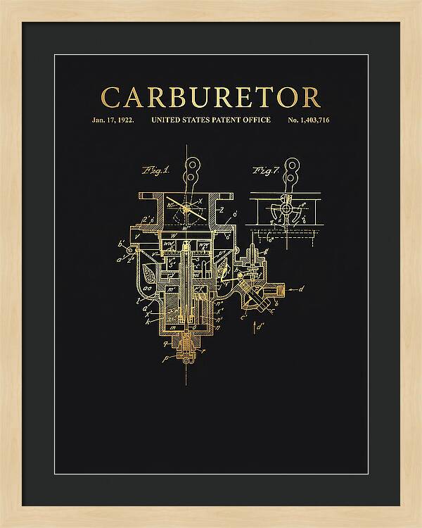 Carburetor Gold Patent Us1403716a