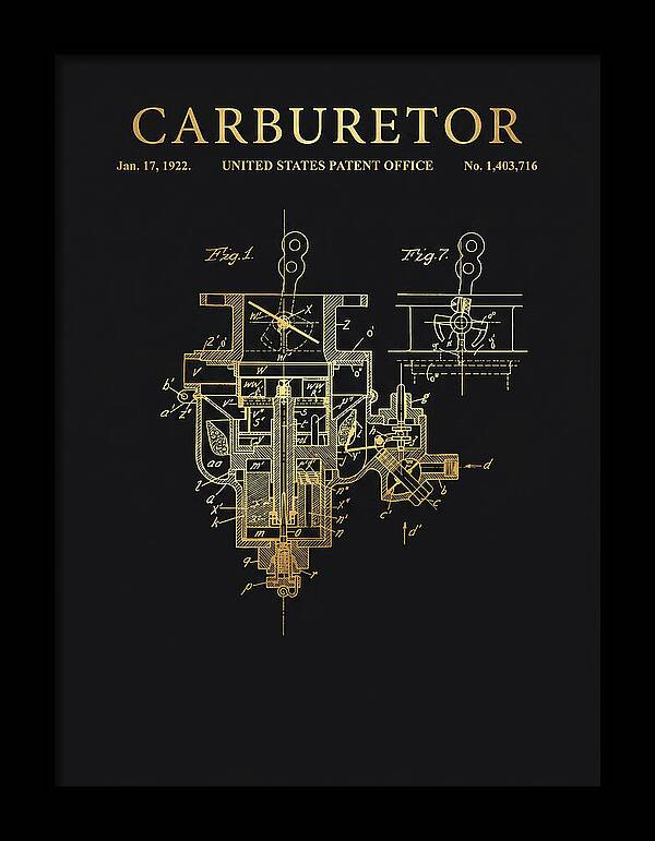 Carburetor Gold Patent Us1403716a