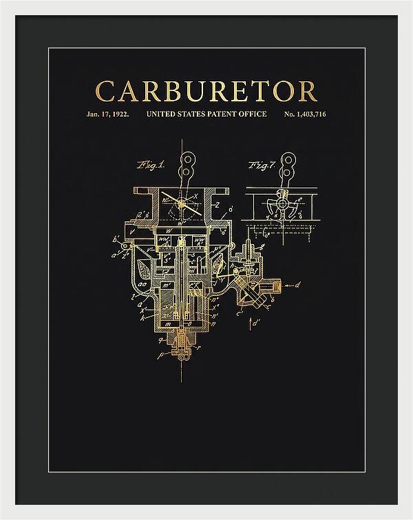 Carburetor Gold Patent Us1403716a