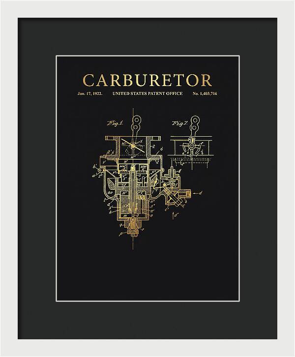 Carburetor Gold Patent Us1403716a