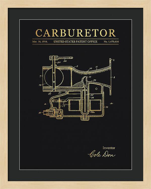Carburetor Gold Patent Us1470616a