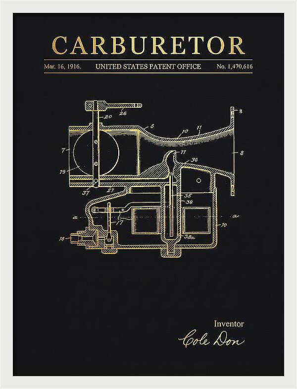 Carburetor Gold Patent Us1470616a