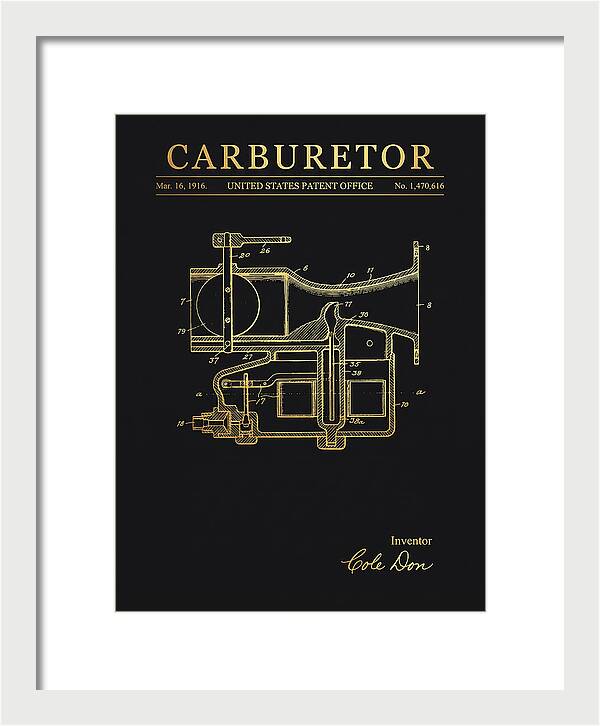 Carburetor Gold Patent Us1470616a