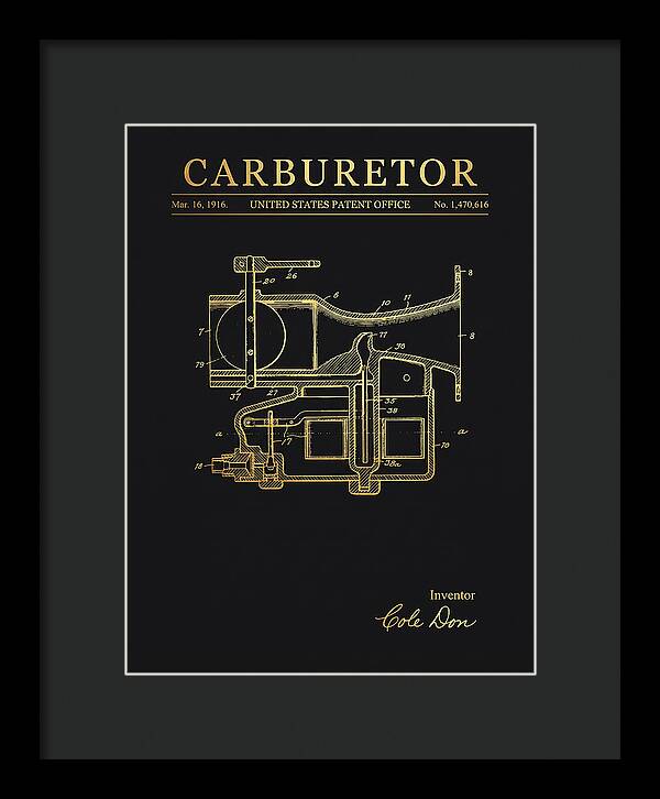 Carburetor Gold Patent Us1470616a