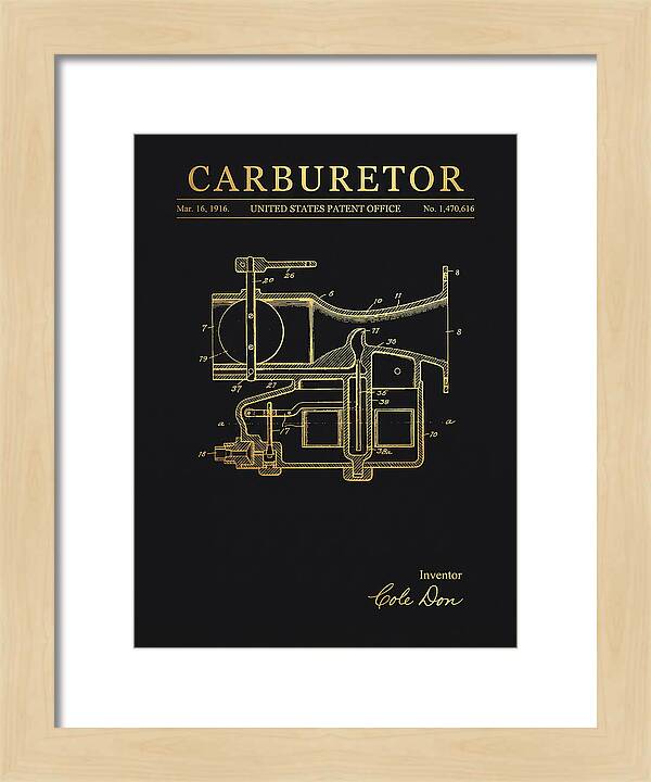 Carburetor Gold Patent Us1470616a