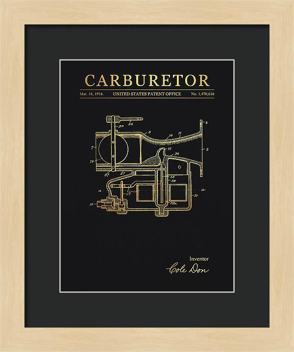Carburetor Gold Patent Us1470616a