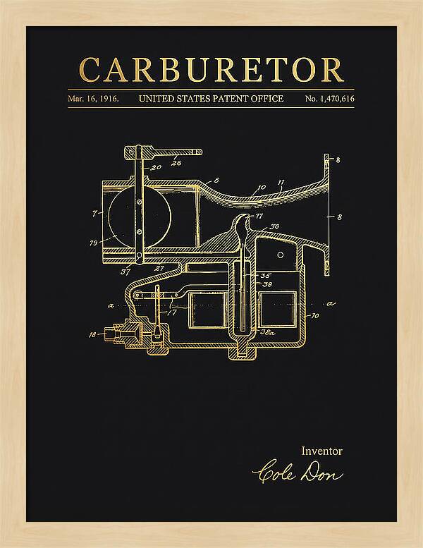 Carburetor Gold Patent Us1470616a