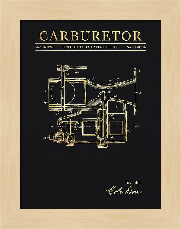Carburetor Gold Patent Us1470616a
