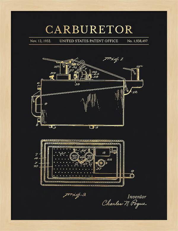 Carburetor Gold Patent Us1938497a