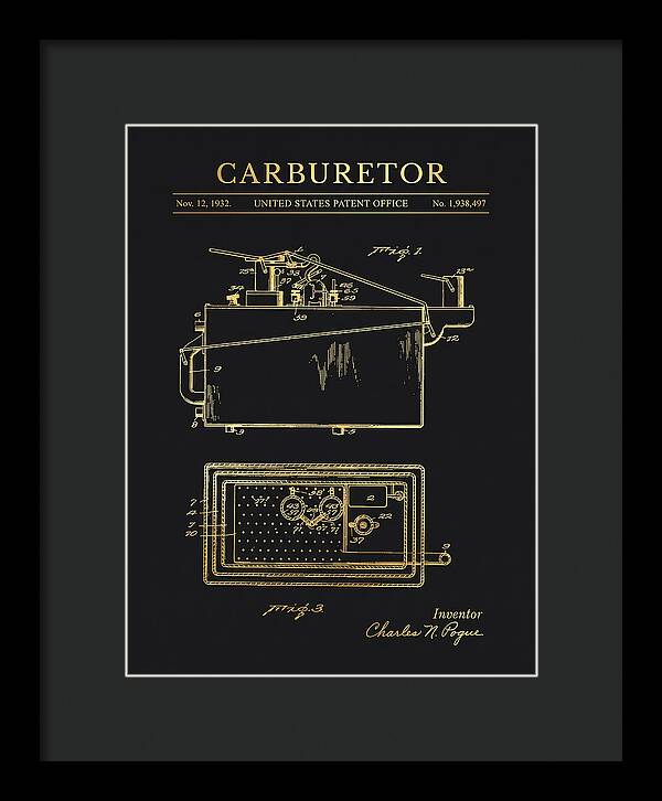 Carburetor Gold Patent Us1938497a