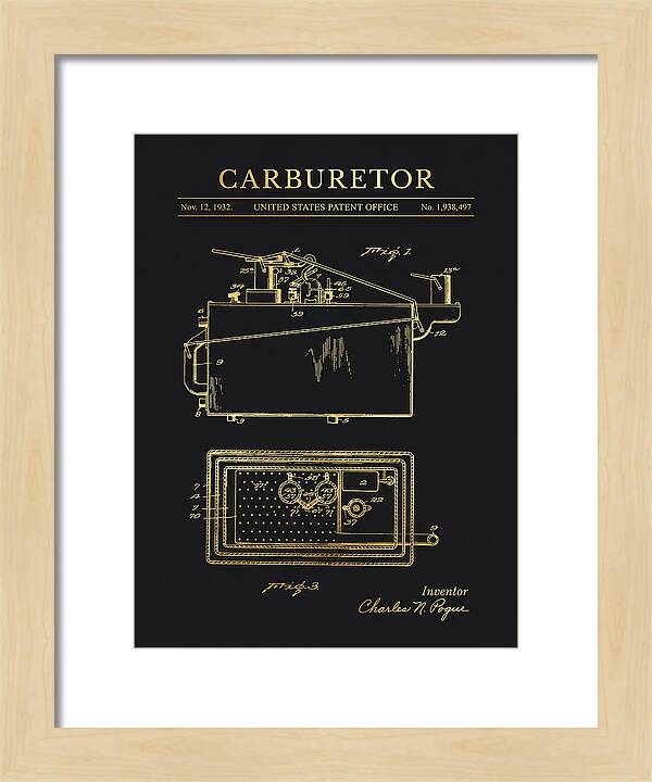 Carburetor Gold Patent Us1938497a