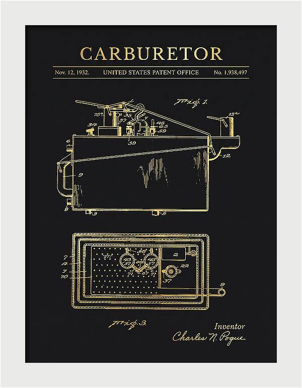 Carburetor Gold Patent Us1938497a