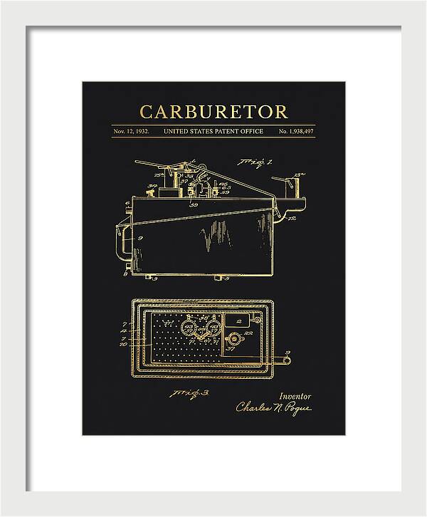 Carburetor Gold Patent Us1938497a