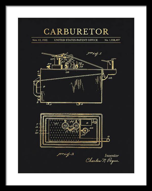Carburetor Gold Patent Us1938497a
