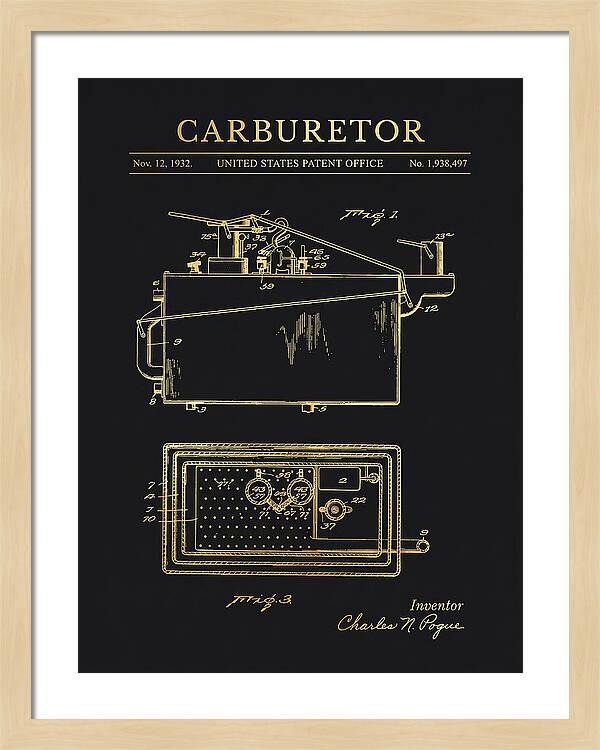 Carburetor Gold Patent Us1938497a