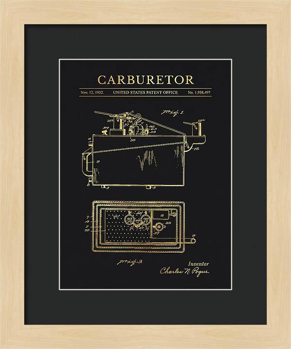 Carburetor Gold Patent Us1938497a