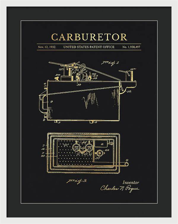 Carburetor Gold Patent Us1938497a