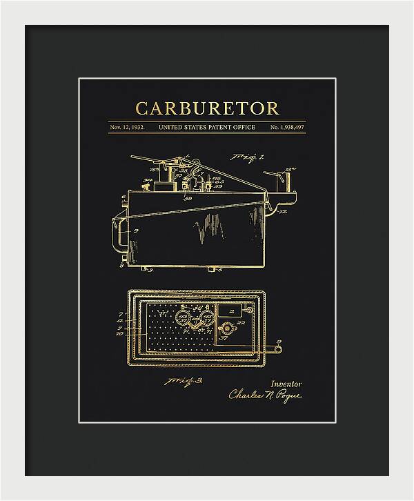 Carburetor Gold Patent Us1938497a