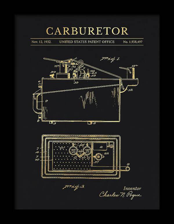 Carburetor Gold Patent Us1938497a