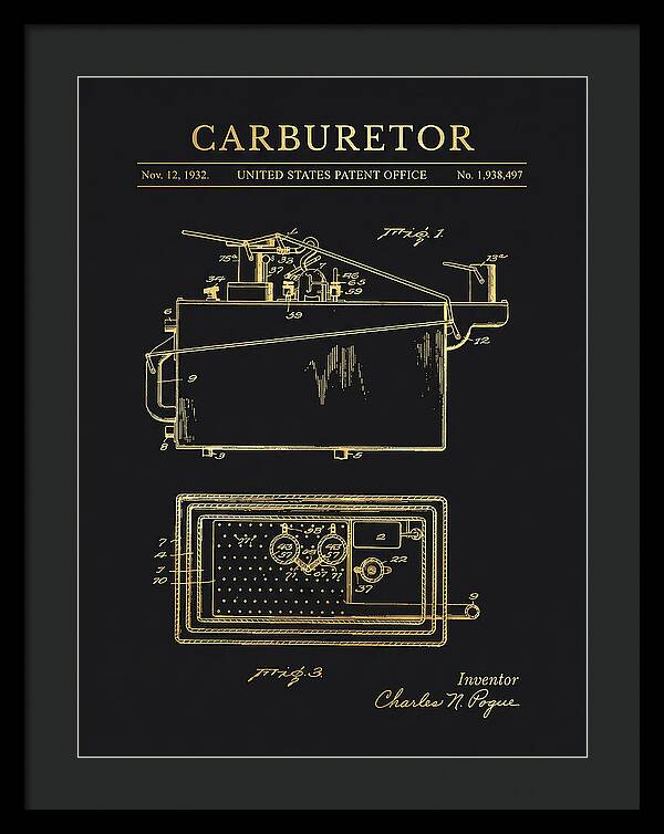 Carburetor Gold Patent Us1938497a