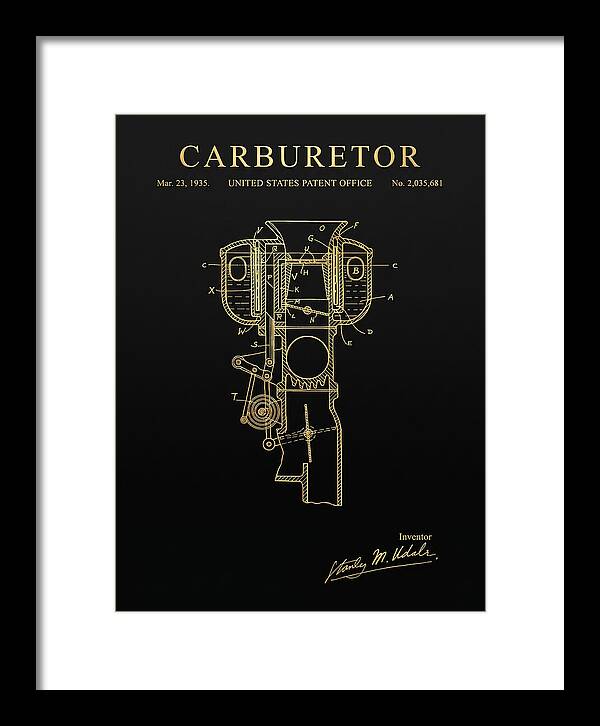 Carburetor Gold Patent Us2035681a