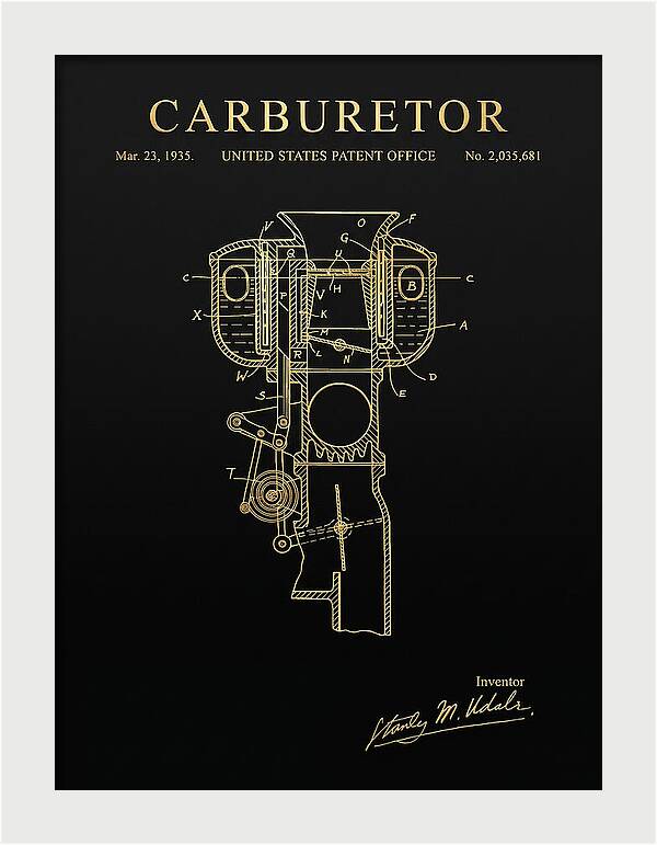 Carburetor Gold Patent Us2035681a