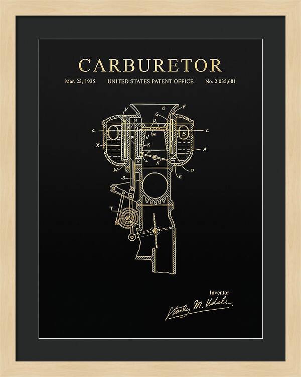 Carburetor Gold Patent Us2035681a