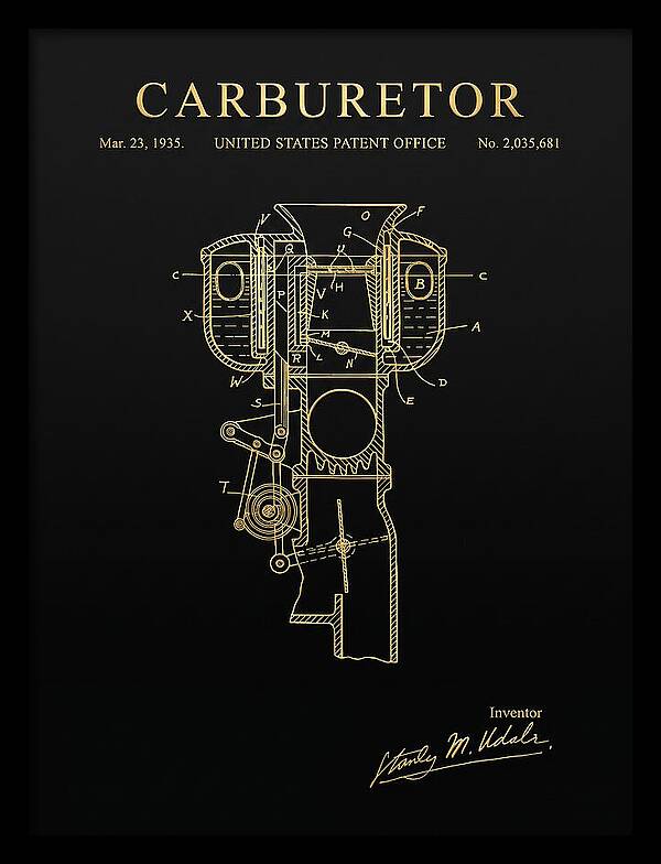 Carburetor Gold Patent Us2035681a