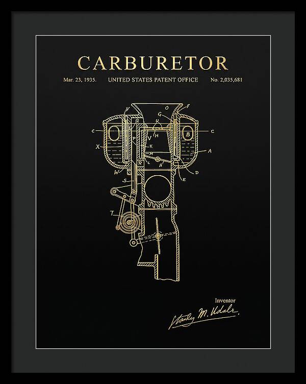 Carburetor Gold Patent Us2035681a