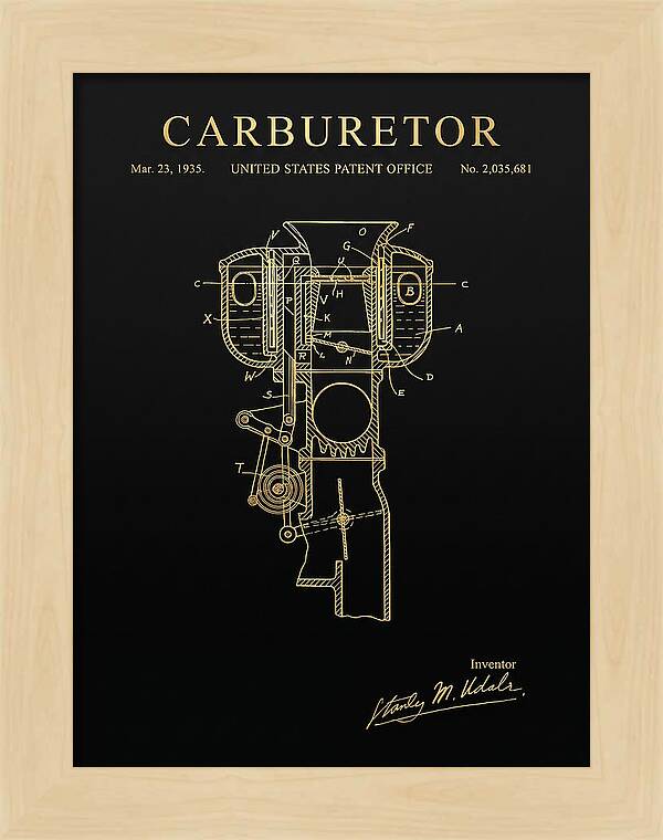 Carburetor Gold Patent Us2035681a