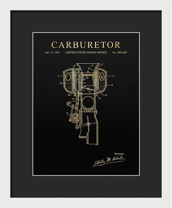 Carburetor Gold Patent Us2035681a