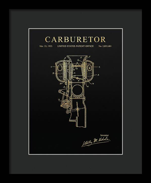 Carburetor Gold Patent Us2035681a