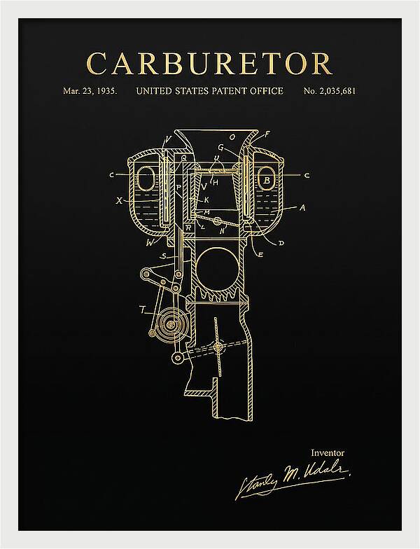 Carburetor Gold Patent Us2035681a
