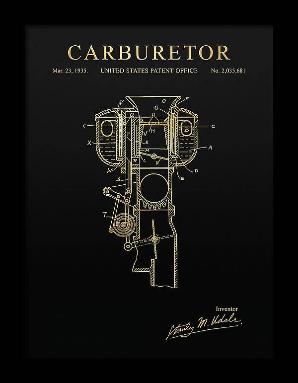 Carburetor Gold Patent Us2035681a