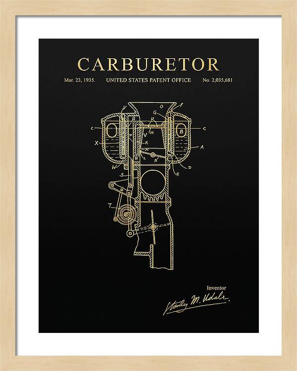Carburetor Gold Patent Us2035681a