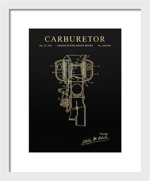 Carburetor Gold Patent Us2035681a